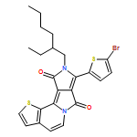 7H-Pyrrolo[3,4-a]thieno[3,2-g]indolizine-7,10(9H)-dione, 8-(5-bromo-2-thienyl)-9-(2-ethylhexyl)- 