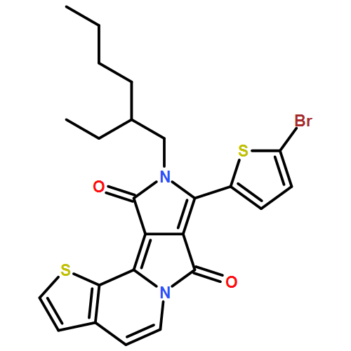 7H-Pyrrolo[3,4-a]thieno[3,2-g]indolizine-7,10(9H)-dione, 8-(5-bromo-2-thienyl)-9-(2-ethylhexyl)- 