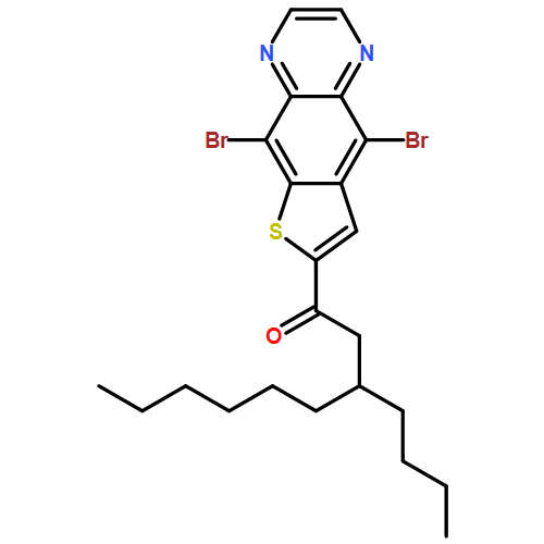 1-Nonanone, 3-butyl-1-(5,9-dibromothieno[2,3-g]quinoxalin-7-yl)- 