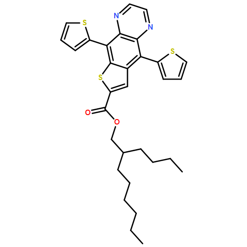 Thieno[2,3-g]quinoxaline-7-carboxylic acid, 5,9-di-2-thienyl-, 2-butyloctyl ester 