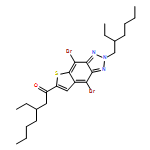 1-Heptanone, 1-[4,8-dibromo-2-(2-ethylhexyl)-2H-thieno[2,3-f]benzotriazol-6-yl]-3-ethyl- 