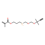 2-Propenoic acid, 2-methyl-, 3-[[(1,1-dimethyl-2-propyn-1-yl)oxy]methoxymethylsilyl]propyl ester 