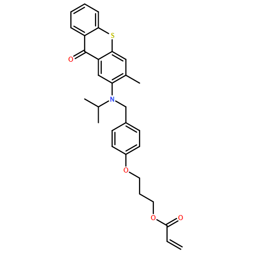 2-Propenoic acid, 3-[4-[[(1-methylethyl)(3-methyl-9-oxo-9H-thioxanthen-2-yl)amino]methyl]phenoxy]propyl ester
