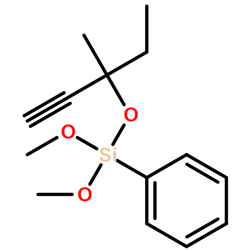 Benzene, [[(1-ethyl-1-methyl-2-propyn-1-yl)oxy]dimethoxysilyl]- 