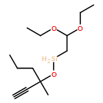 Silane, diethoxyethyl(1-ethynyl-1-methylbutoxy)- 
