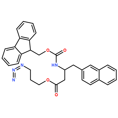 2-Naphthalenebutanoic acid, β-[[(9H-fluoren-9-ylmethoxy)carbonyl]amino]-, 3-azidopropyl ester, (βR)- 