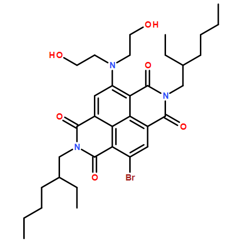 Benzo[lmn][3,8]phenanthroline-1,3,6,8(2H,7H)-tetrone, 4-[bis(2-hydroxyethyl)amino]-9-bromo-2,7-bis(2-ethylhexyl)- 