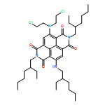 Benzo[lmn][3,8]phenanthroline-1,3,6,8(2H,7H)-tetrone, 4-[bis(2-chloroethyl)amino]-2,7-bis(2-ethylhexyl)-9-[(2-ethylhexyl)amino]- 