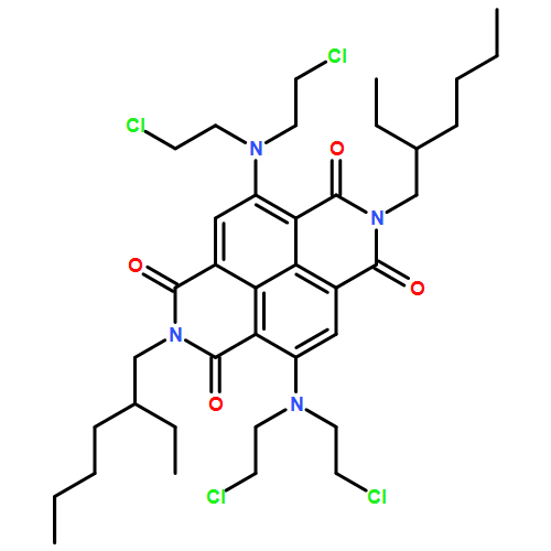 Benzo[lmn][3,8]phenanthroline-1,3,6,8(2H,7H)-tetrone, 4,9-bis[bis(2-chloroethyl)amino]-2,7-bis(2-ethylhexyl)- 