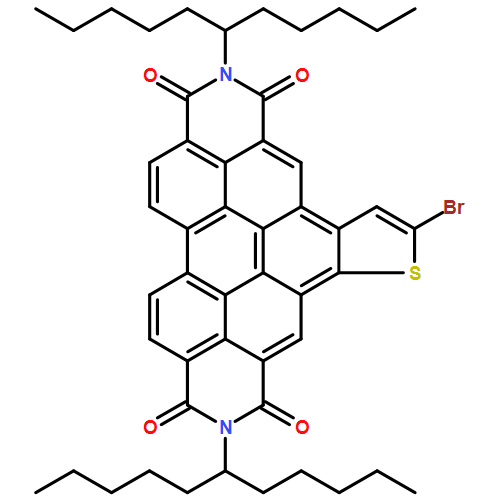 Thieno[2',3':4,5]pyreno[2,1,10-def:7,8,9-d'e'f']diisoquinoline-1,3,9,11(2H,10H)-tetrone, 6-bromo-2,10-bis(1-pentylhexyl)- 