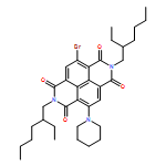 Benzo[lmn][3,8]phenanthroline-1,3,6,8(2H,7H)-tetrone, 4-bromo-2,7-bis(2-ethylhexyl)-9-(1-piperidinyl)- 