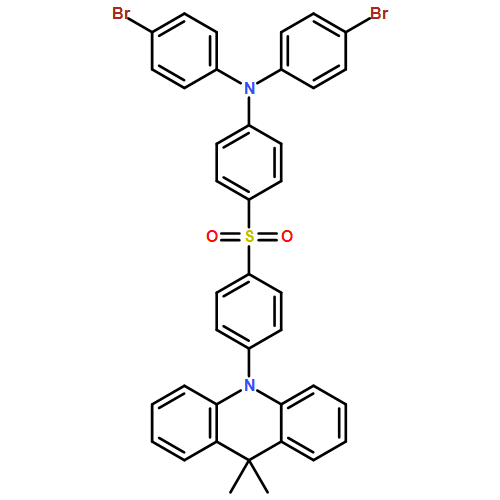 Benzenamine, N,N-bis(4-bromophenyl)-4-[[4-(9,9-dimethyl-10(9H)-acridinyl)phenyl]sulfonyl]- 