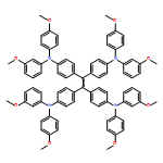 Benzenamine, 4,4',4'',4'''-(1,2-ethenediylidene)tetrakis[N-(3-methoxyphenyl)-N-(4-methoxyphenyl)- 