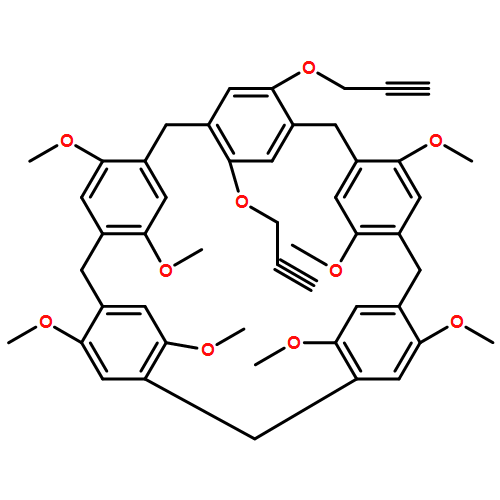 Hexacyclo[21.2.2.23,6.28,11.213,16.218,21]pentatriaconta-3,5,8,10,13,15,18,20,23,25,26,28,30,32,34-pentadecaene, 14,15-bis(2-propyn-1-yloxy)-4,5,9,10,19,20,24,26-octamethoxy- 