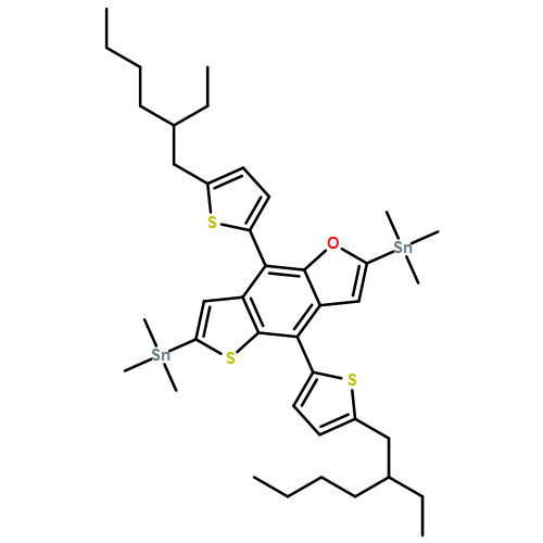 Stannane, 1,1'-[4,8-bis[5-(2-ethylhexyl)-2-thienyl]thieno[2,3-f]benzofuran-2,6-diyl]bis[1,1,1-trimethyl- 