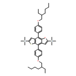 Stannane, 1,1'-[4,8-bis[4-[(2-ethylhexyl)oxy]phenyl]thieno[2,3-f]benzofuran-2,6-diyl]bis[1,1,1-trimethyl- 