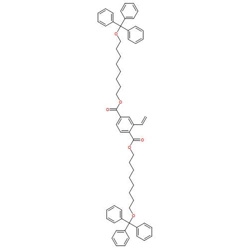 1,4-Benzenedicarboxylic acid, 2-ethenyl-, 1,4-bis[8-(triphenylmethoxy)octyl] ester 