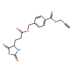 4-Oxazolidinepropanoic acid, 2,5-dioxo-, [4-[(2-propyn-1-yloxy)carbonyl]phenyl]methyl ester, (4S)- 