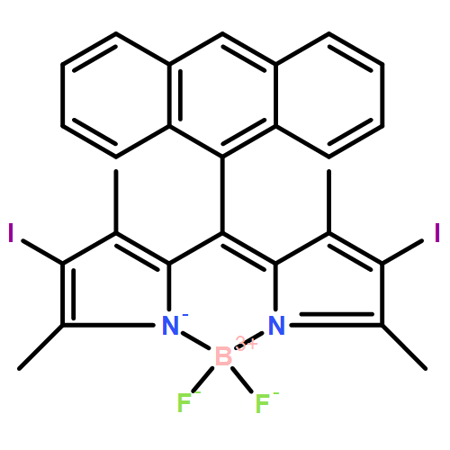 Boron, [2-[9-anthracenyl(4-iodo-3,5-dimethyl-2H-pyrrol-2-ylidene-κN)methyl]-4-iodo-3,5-dimethyl-1H-pyrrolato-κN]difluoro-, (T-4)- 