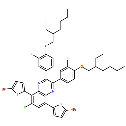 Quinoxaline, 5,8-bis(5-bromo-2-thienyl)-2,3-bis[4-[(2-ethylhexyl)oxy]-3-fluorophenyl]-6-fluoro- 