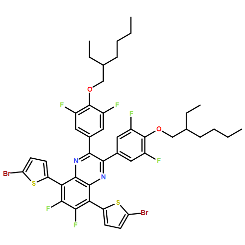 Quinoxaline, 5,8-bis(5-bromo-2-thienyl)-2,3-bis[4-[(2-ethylhexyl)oxy]-3,5-difluorophenyl]-6,7-difluoro- 