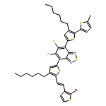 2,1,3-Benzothiadiazole, 4-[5-[(1E)-2-(2-bromo-3-thienyl)ethenyl]-4-hexyl-2-thienyl]-5,6-difluoro-7-(3-hexyl-5'-methyl[2,2'-bithiophen]-5-yl)- 