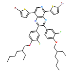 Pyrido[3,4-b]pyrazine, 5,8-bis(5-bromo-2-thienyl)-2,3-bis[4-[(2-ethylhexyl)oxy]-3-fluorophenyl]- 