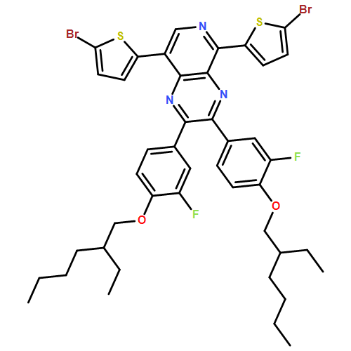 Pyrido[3,4-b]pyrazine, 5,8-bis(5-bromo-2-thienyl)-2,3-bis[4-[(2-ethylhexyl)oxy]-3-fluorophenyl]- 