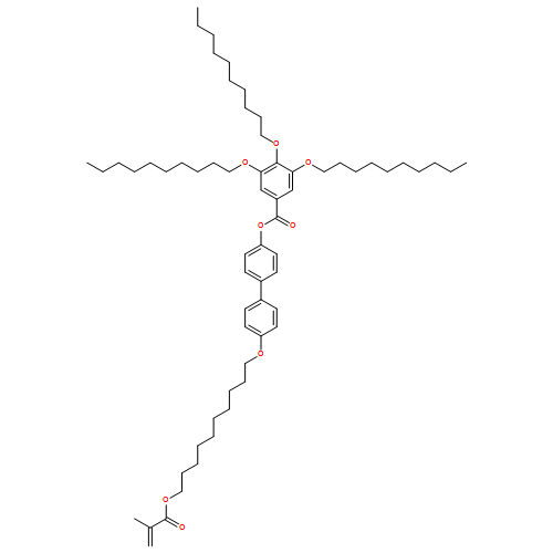 Benzoic acid, 3,4,5-tris(decyloxy)-, 4'-[[10-[(2-methyl-1-oxo-2-propen-1-yl)oxy]decyl]oxy][1,1'-biphenyl]-4-yl ester 