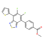 Benzoic acid, 4-[5,6-difluoro-7-(2-thienyl)-2,1,3-benzothiadiazol-4-yl]-, methyl ester 