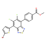 Benzoic acid, 4-[7-(5-bromo-2-thienyl)-5,6-difluoro-2,1,3-benzothiadiazol-4-yl]-, methyl ester 