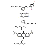 2,1,3-Benzothiadiazole, 4-[5-[2-(2,5-dibromo-3-thienyl)ethenyl]-4-hexyl-2-thienyl]-5,6-difluoro-7-(4-hexyl-2-thienyl)-, polymer with 1,1'-[4,8-bis[(2-ethylhexyl)thio]benzo[1,2-b:4,5-b']dithiophene-2,6-diyl]bis[1,1,1-trimethylstannane] 