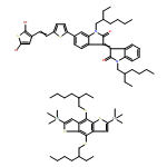 2H-Indol-2-one, 6-[5-[2-(2,5-dibromo-3-thienyl)ethenyl]-2-thienyl]-1-(2-ethylhexyl)-3-[1-(2-ethylhexyl)-1,2-dihydro-2-oxo-3H-indol-3-ylidene]-1,3-dihydro-, polymer with 1,1'-[4,8-bis[(2-ethylhexyl)thio]benzo[1,2-b:4,5-b']dithiophene-2,6-diyl]bis[1,1,1-trimethylstannane] 