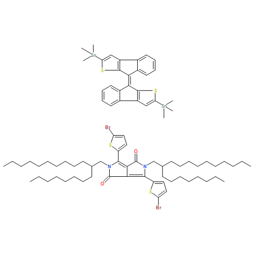 Pyrrolo[3,4-c]pyrrole-1,4-dione, 3,6-bis(5-bromo-2-thienyl)-2,5-dihydro-2,5-bis(2-octyldodecyl)-, polymer with trimethyl[(8E)-8-[2-(trimethylstannyl)-8H-indeno[2,1-b]thien-8-ylidene]-8H-indeno[2,1-b]thien-2-yl]stannane 