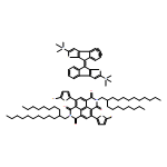 Benzo[lmn][3,8]phenanthroline-1,3,6,8(2H,7H)-tetrone, 4,9-bis(5-bromo-2-thienyl)-2,7-bis(2-octyldodecyl)-, polymer with trimethyl[(8E)-8-[2-(trimethylstannyl)-8H-indeno[2,1-b]thien-8-ylidene]-8H-indeno[2,1-b]thien-2-yl]stannane 