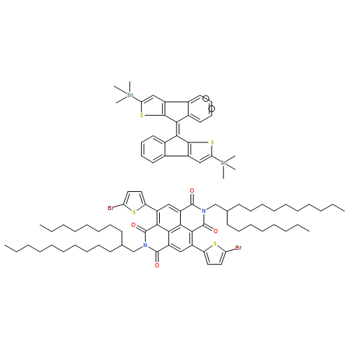 Benzo[lmn][3,8]phenanthroline-1,3,6,8(2H,7H)-tetrone, 4,9-bis(5-bromo-2-thienyl)-2,7-bis(2-octyldodecyl)-, polymer with trimethyl[(8E)-8-[2-(trimethylstannyl)-8H-indeno[2,1-b]thien-8-ylidene]-8H-indeno[2,1-b]thien-2-yl]stannane 