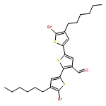 [2,2':5',2''-Terthiophene]-3'-carboxaldehyde, 5,5''-dibromo-4,4''-dihexyl- 