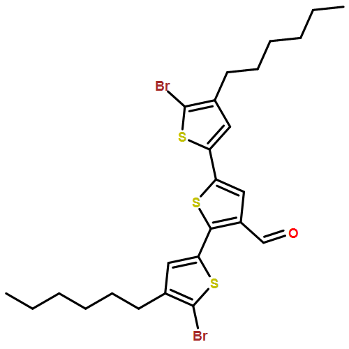 [2,2':5',2''-Terthiophene]-3'-carboxaldehyde, 5,5''-dibromo-4,4''-dihexyl- 