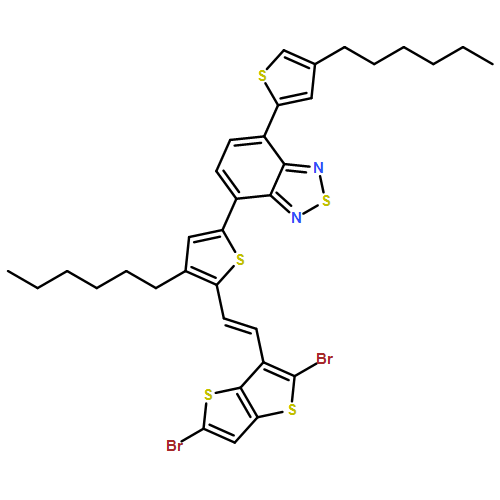 2,1,3-Benzothiadiazole, 4-[5-[2-(2,5-dibromothieno[3,2-b]thien-3-yl)ethenyl]-4-hexyl-2-thienyl]-7-(4-hexyl-2-thienyl)- 