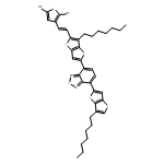 2,1,3-Benzothiadiazole, 4-[5-[2-(2,5-dibromo-3-thienyl)ethenyl]-6-heptylthieno[3,2-b]thien-2-yl]-7-(6-heptylthieno[3,2-b]thien-2-yl)- 