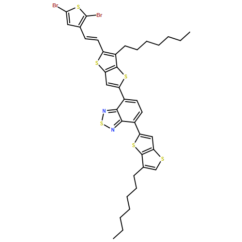 2,1,3-Benzothiadiazole, 4-[5-[2-(2,5-dibromo-3-thienyl)ethenyl]-6-heptylthieno[3,2-b]thien-2-yl]-7-(6-heptylthieno[3,2-b]thien-2-yl)- 