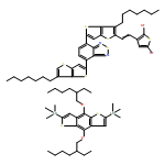 2,1,3-Benzothiadiazole, 4-[5-[2-(2,5-dibromo-3-thienyl)ethenyl]-6-heptylthieno[3,2-b]thien-2-yl]-7-(6-heptylthieno[3,2-b]thien-2-yl)-, polymer with 1,1'-[4,8-bis[(2-ethylhexyl)oxy]benzo[1,2-b:4,5-b']dithiophene-2,6-diyl]bis[1,1,1-trimethylstannane] 