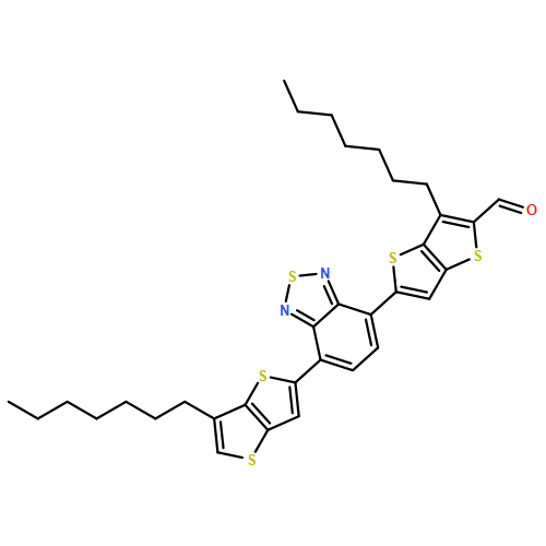 Thieno[3,2-b]thiophene-2-carboxaldehyde, 3-heptyl-5-[7-(6-heptylthieno[3,2-b]thien-2-yl)-2,1,3-benzothiadiazol-4-yl]- 