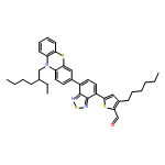 2-Thiophenecarboxaldehyde, 5-[7-[10-(2-ethylhexyl)-10H-phenothiazin-3-yl]-2,1,3-benzothiadiazol-4-yl]-3-hexyl- 