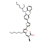 2-Propenoic acid, 2-cyano-3-[5'-[10-(2-ethylhexyl)-10H-phenothiazin-3-yl]-4-hexyl[2,2'-bithiophen]-5-yl]- 