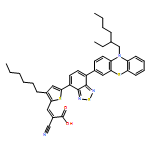 2-Propenoic acid, 2-cyano-3-[5-[7-[10-(2-ethylhexyl)-10H-phenothiazin-3-yl]-2,1,3-benzothiadiazol-4-yl]-3-hexyl-2-thienyl]- 