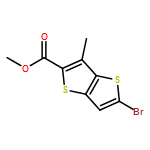 Thieno[3,2-b]thiophene-2-carboxylic acid, 5-bromo-3-methyl-, methyl ester 