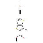 Thieno[3,2-b]thiophene-2-carboxylic acid, 3-methyl-5-[2-(trimethylsilyl)ethynyl]-, methyl ester 