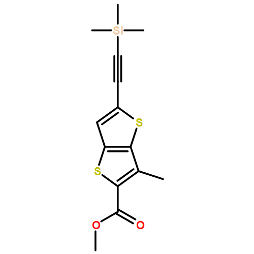 Thieno[3,2-b]thiophene-2-carboxylic acid, 3-methyl-5-[2-(trimethylsilyl)ethynyl]-, methyl ester 