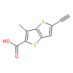 Thieno[3,2-b]thiophene-2-carboxylic acid, 5-ethynyl-3-methyl- 